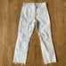 L’AGENCE White Distressed Raw Hem Cropped Jeans Size 24