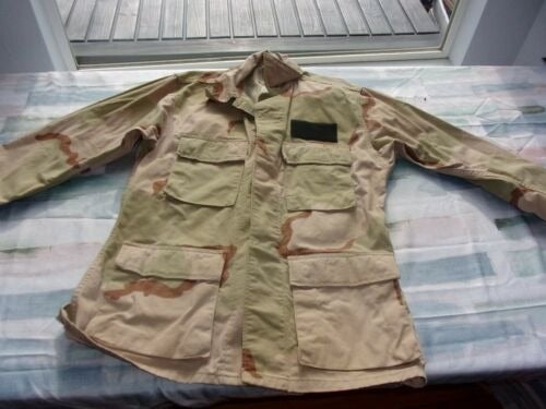 szSMALL MILITARY ISSUE GENUINE DESERT CAMOUFLAGE COMBAT UNIFORM COAT 21 SL 171