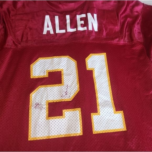 Vintage starter WASHINGTON REDSKINS Terry Allen Jersey YOUTH LARGE NFL.......
