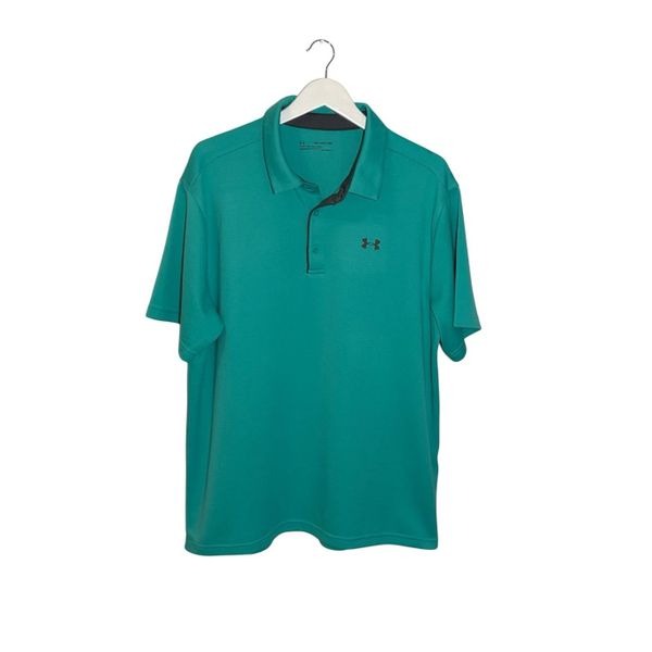 Under Armour Tech golf polo - teal - 2XL