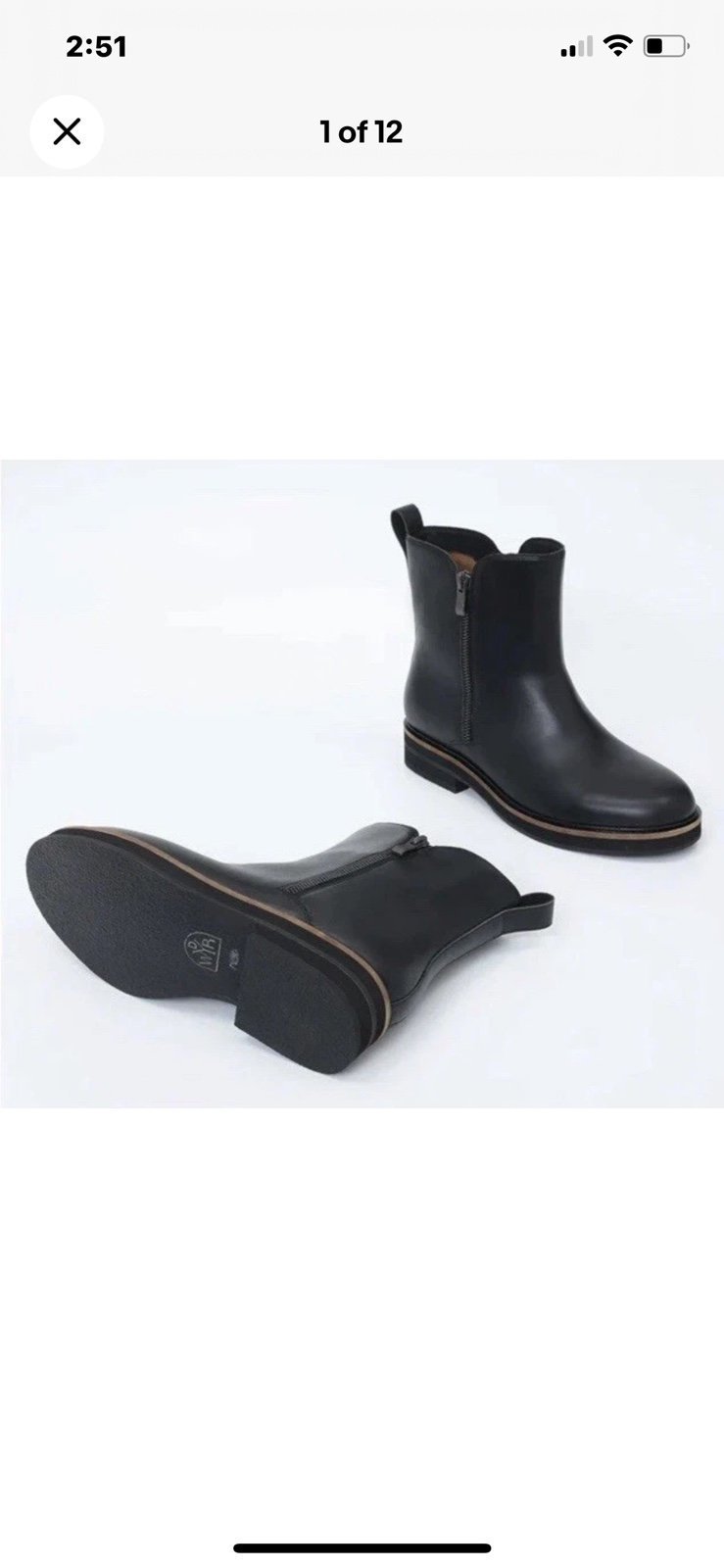 WYDR City Voyager Leather Zip Boots Leather Ankle Boots Chelsea Boots 12