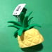 VHTF Bath & Body Works PINEAPPLE Hand Sanitizer Gel Pocketbac Keychain Holder