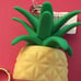 VHTF Bath & Body Works PINEAPPLE Hand Sanitizer Gel Pocketbac Keychain Holder