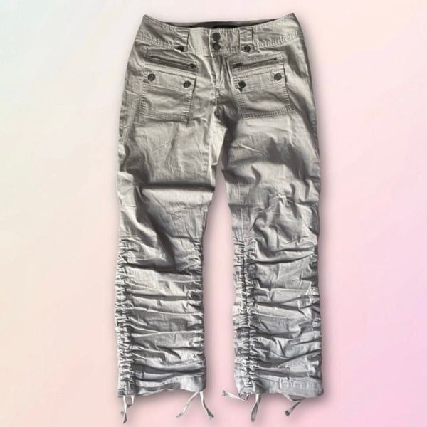 INC International, Retro/Y2K, Adjustable, Pocket Capri, Cargo Pants