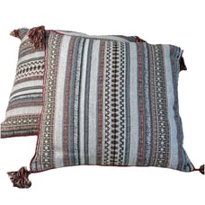 Vintage Pier 1 Pair Throw Pillow Made In India Industrial Farmhouse On Tag
