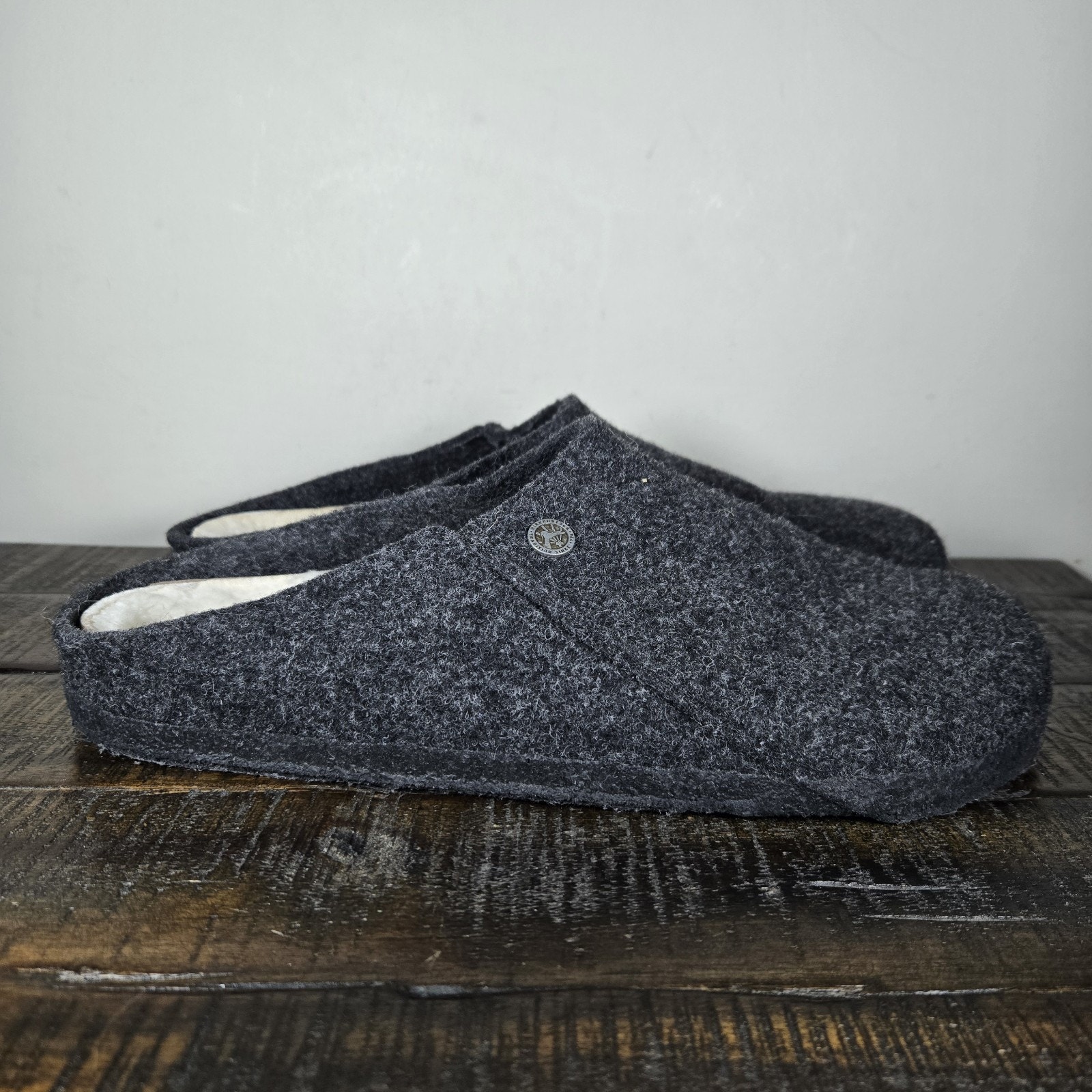 Birkenstock Zermatt Mens Size 12 Regular Width Slippers Shoes Slip On Gray