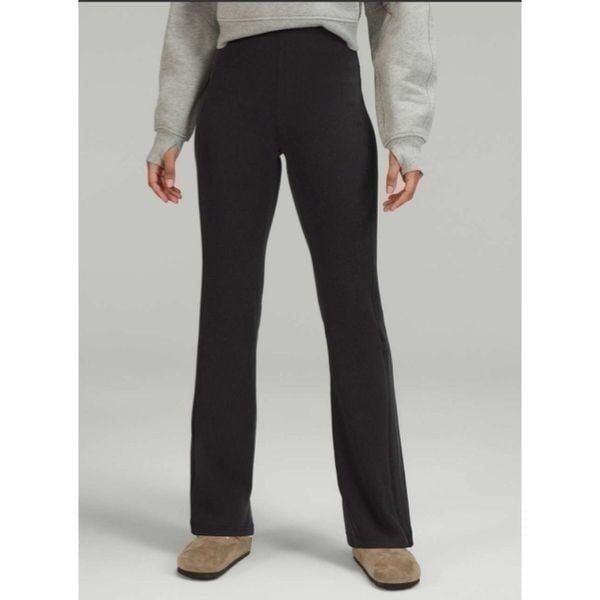 Lululemon Brushed Softstreme Ribbed Zip Flared Pant