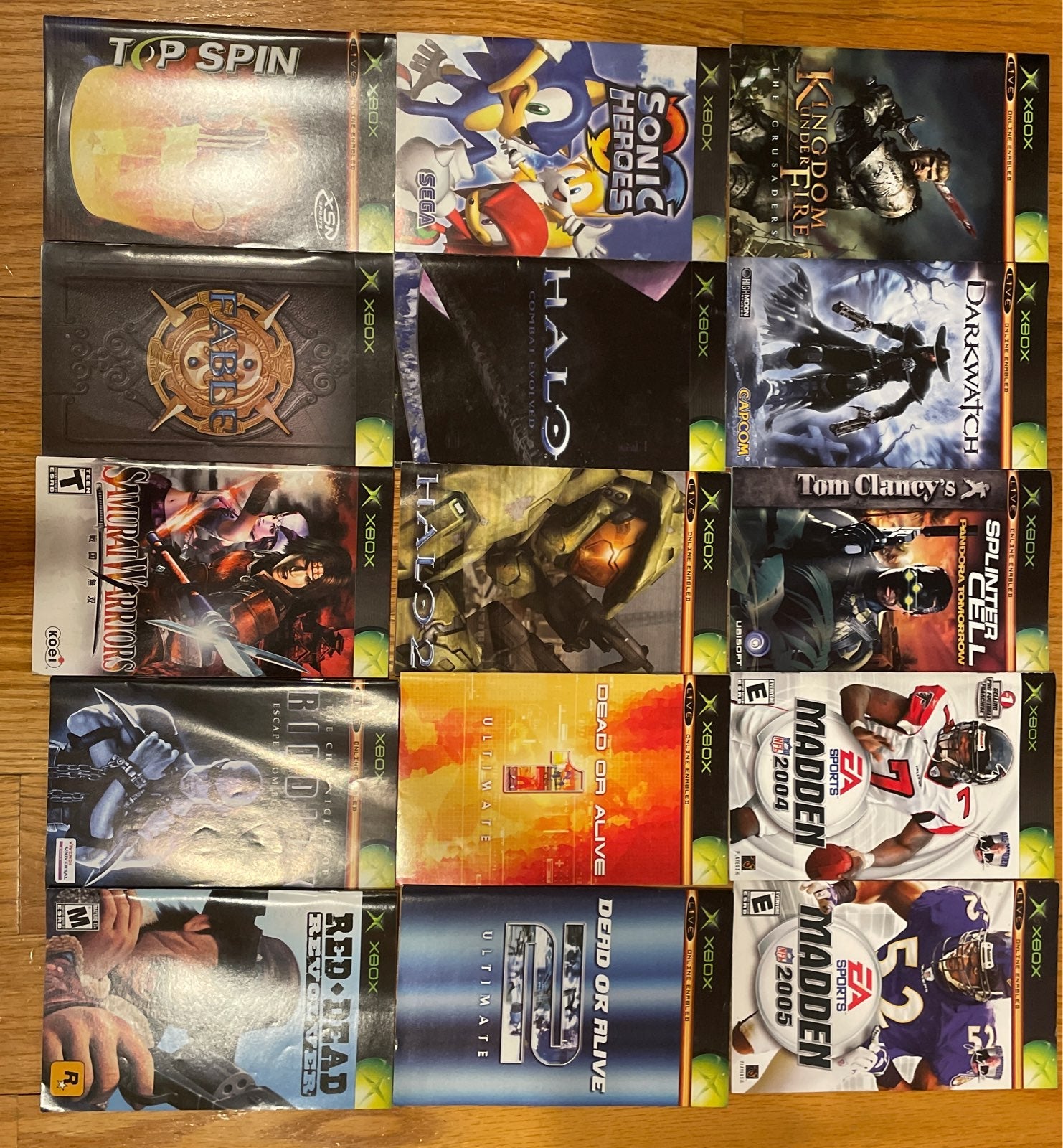 Game Manuals for XBOX