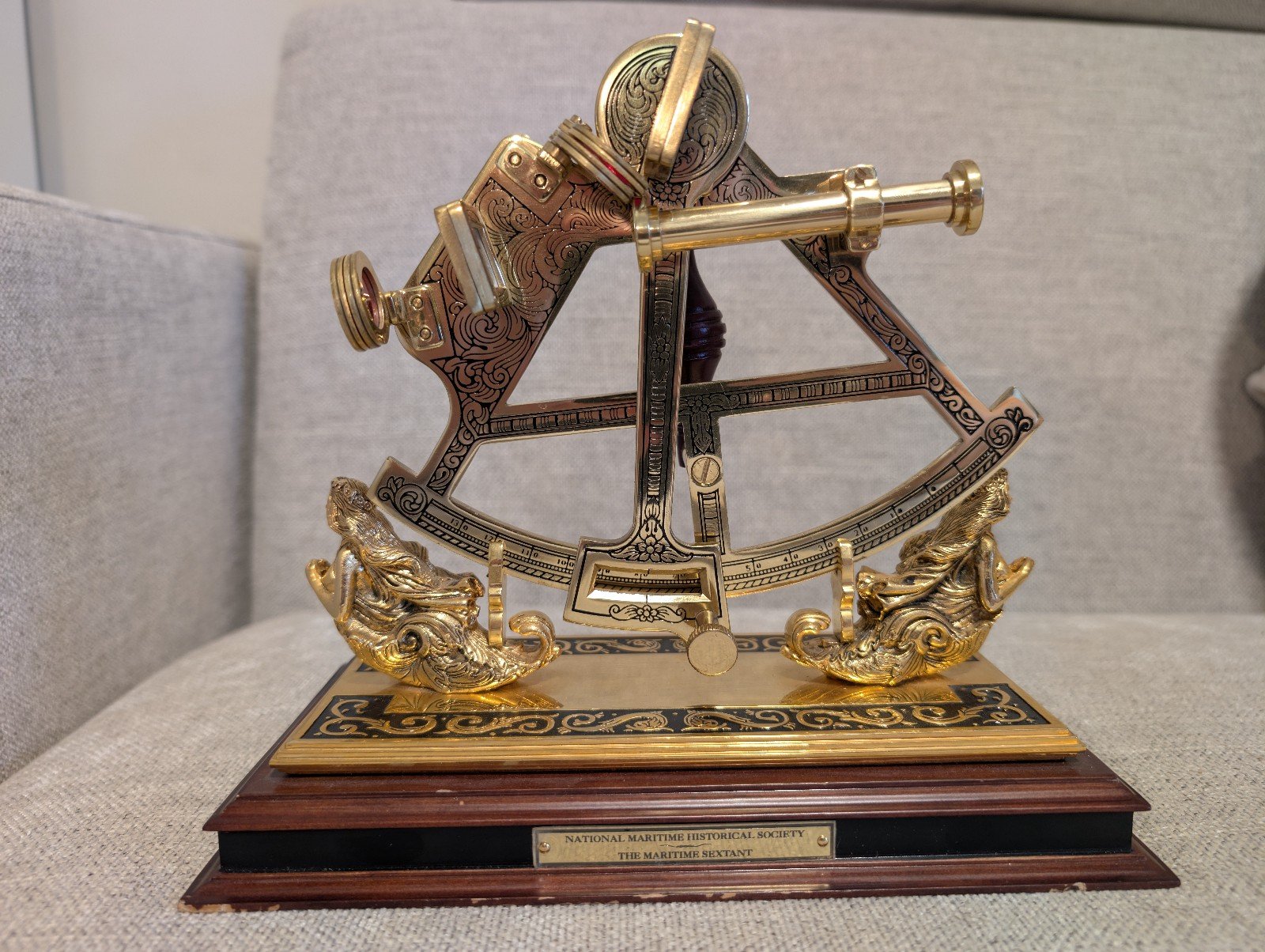 Vintage National Maritime Historical Society The Maritime Sextant Franklin Mint
