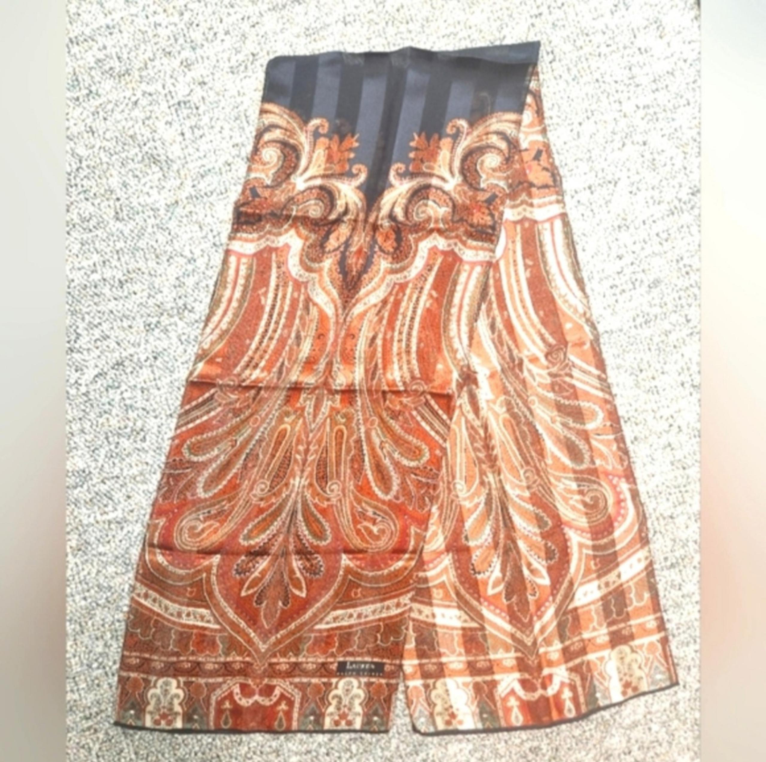 Lauren Ralph Lauren Paisley Silk Oblong Scarf
