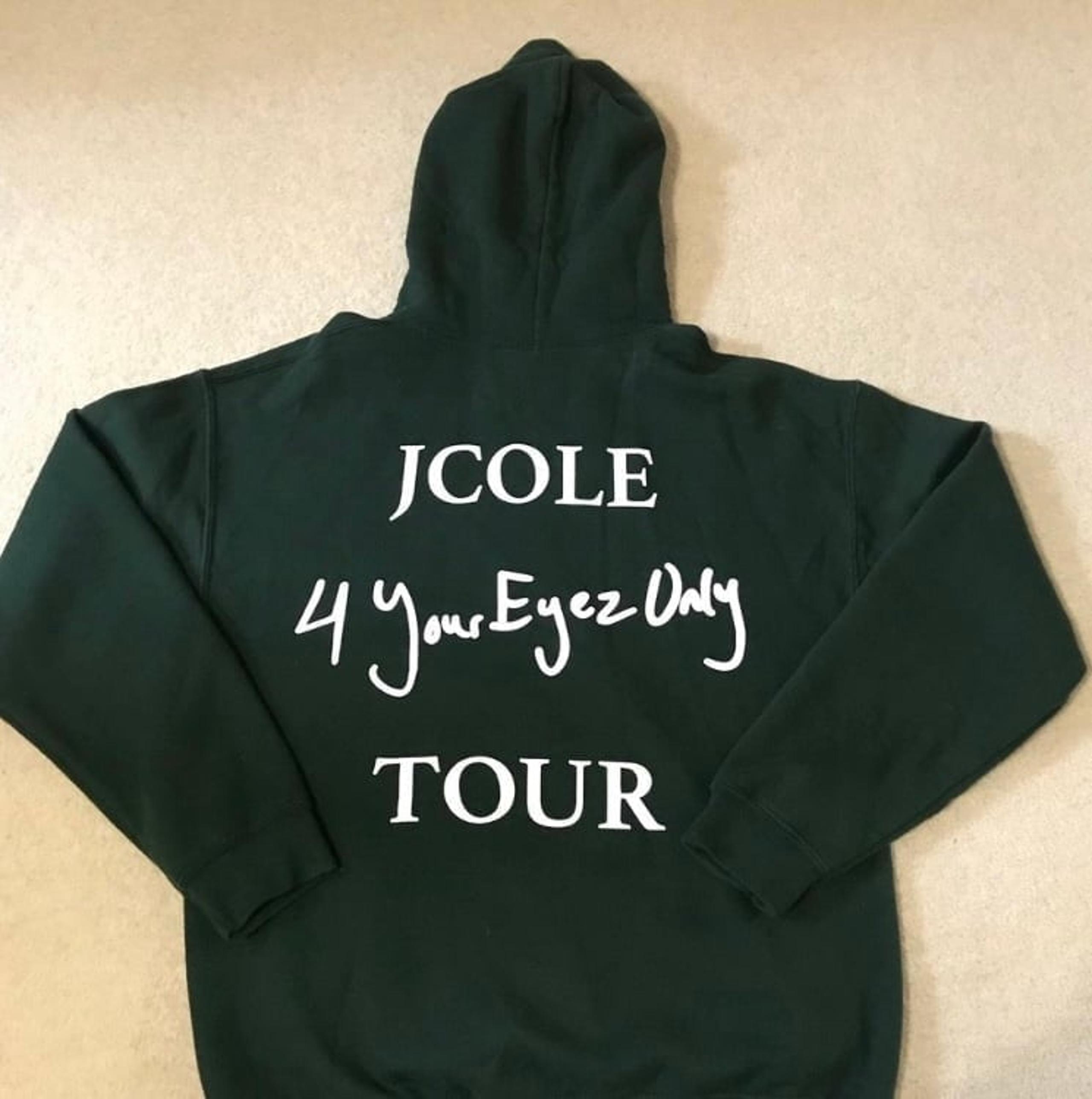 Men’s size large J Cole hoodie 4 Your Eyes Only Tour merch for dreamville rap