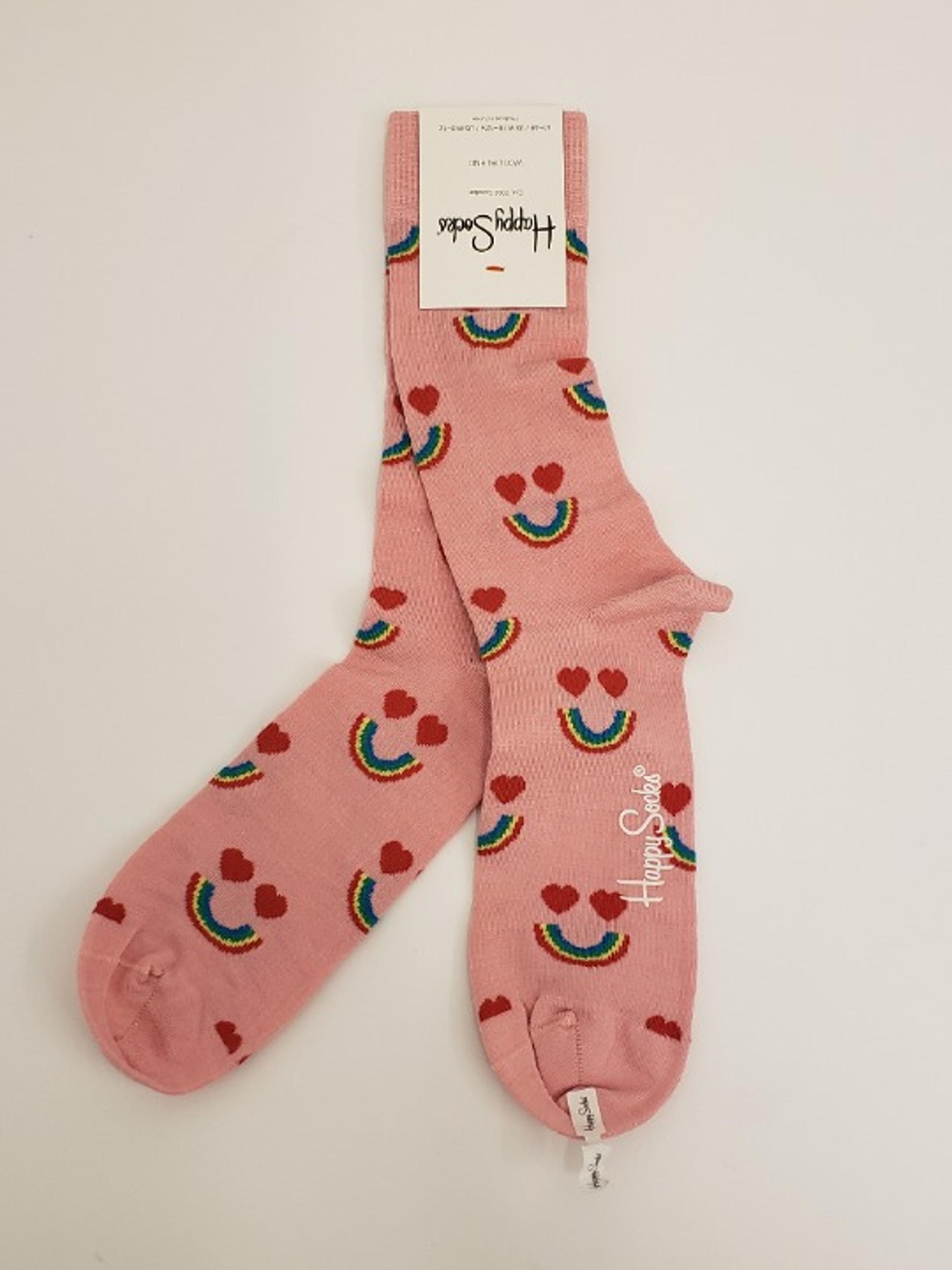 Happy Socks Rainbow Women's Socks Size 5.5-9.5