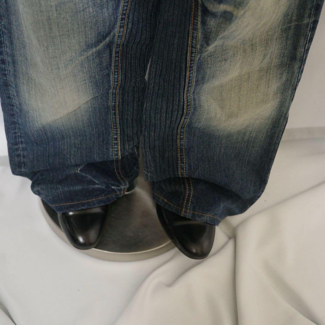 2000s archive grunge denim pants (Y2K style)