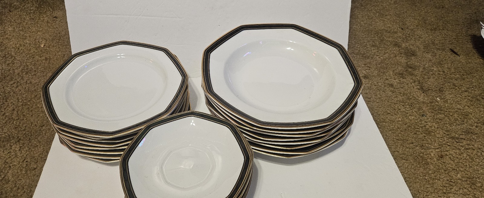 Christopher Stuart Black Dress plate set