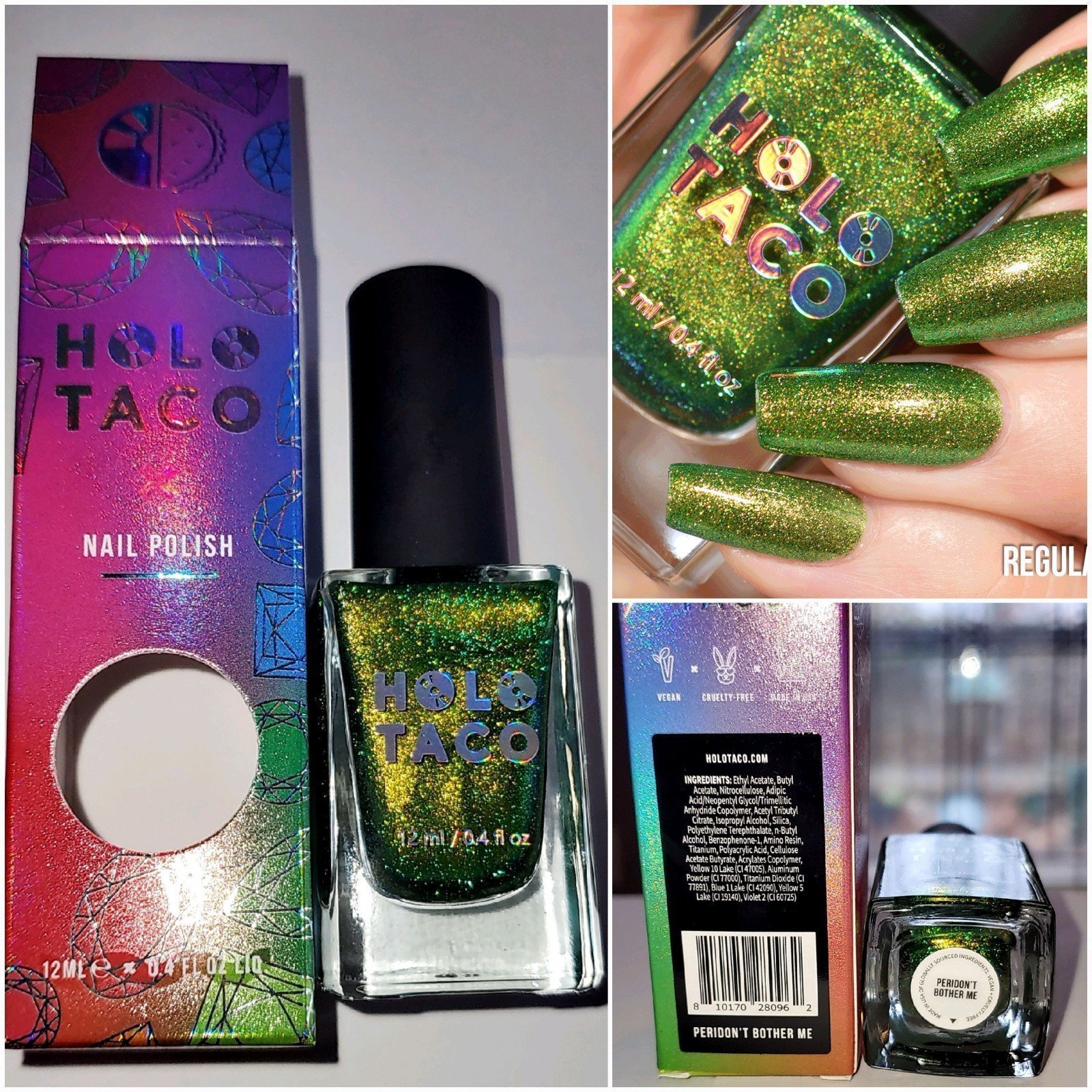 NEW - Holo Taco Peridon't Bother Me - August Birthday Month Gemstone New in Box