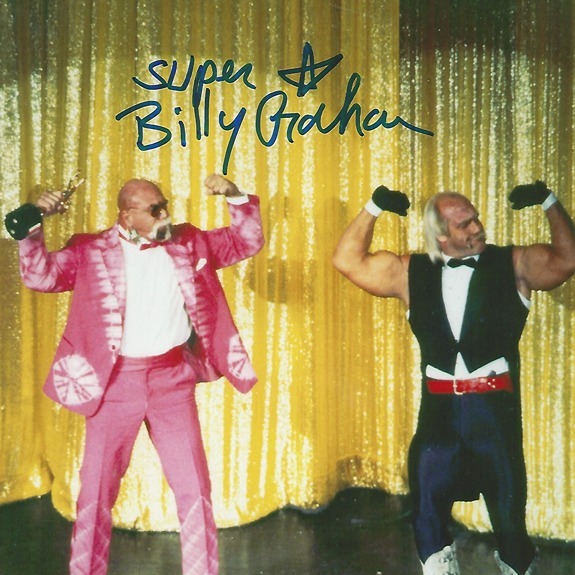 SUPERSTAR BILLY GRAHAM AUTOGRAPHED 8X10 PHOTO WWE