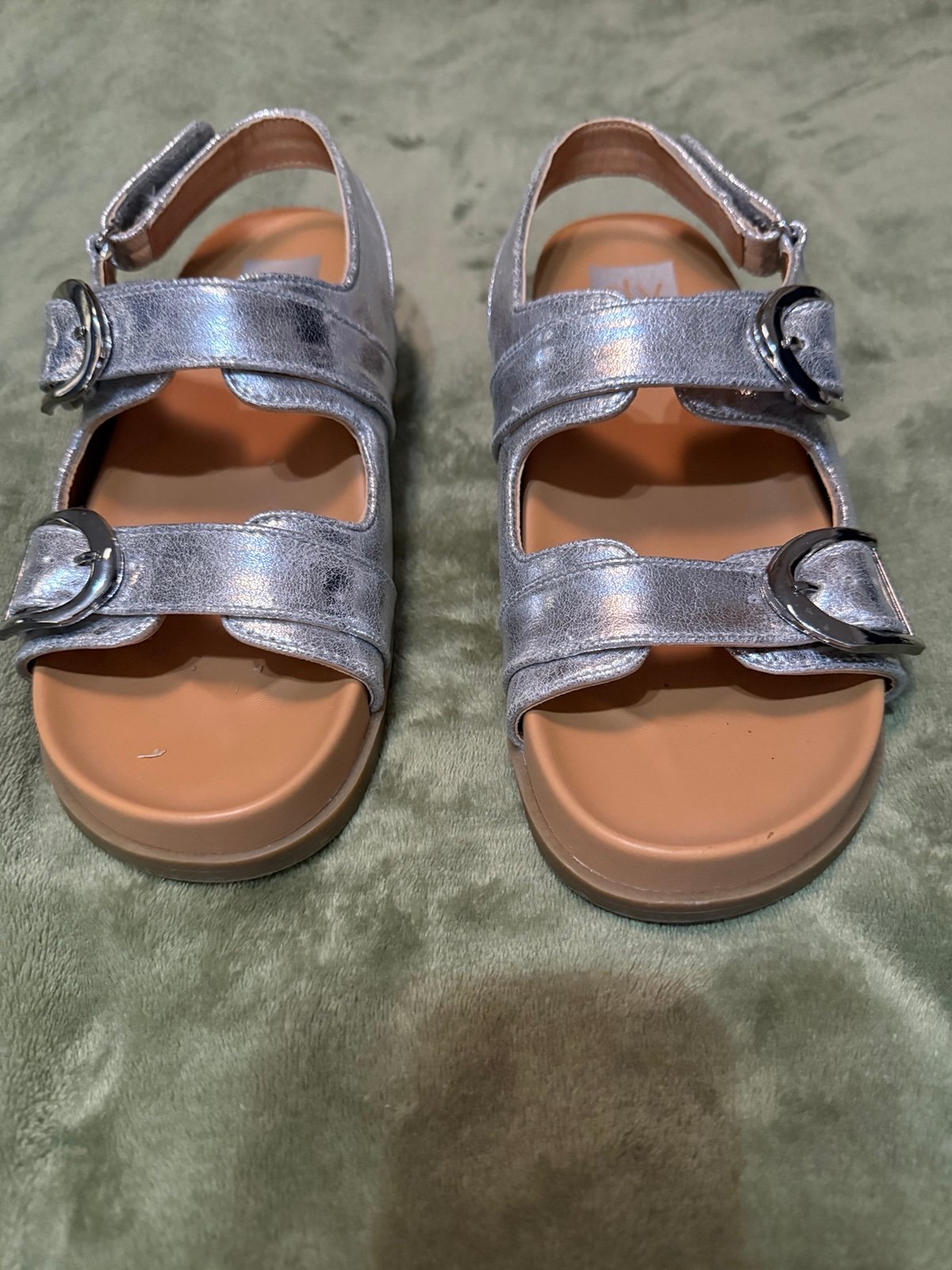 Dolce Vita -Wanika Starla Silver Leather Sandals 9