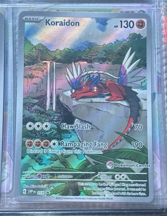 Koraidon Pokémon center promo card