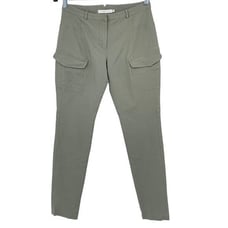 Alexander Wang Sage Green Moto Skinny Fit Cargo Utility Pants Size 6