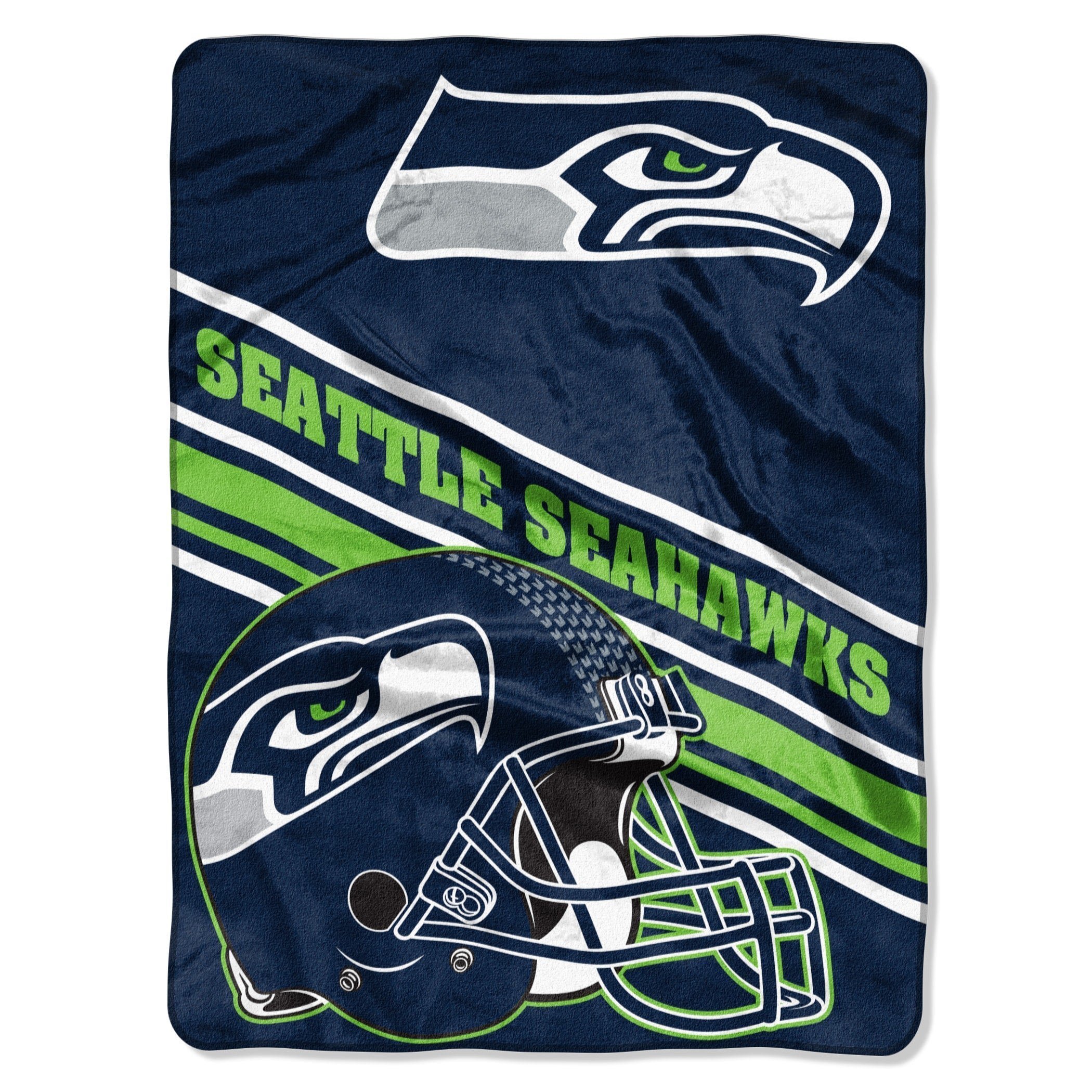 Seattle Seahawks Slant Raschel Throw Blanket 60 x80
