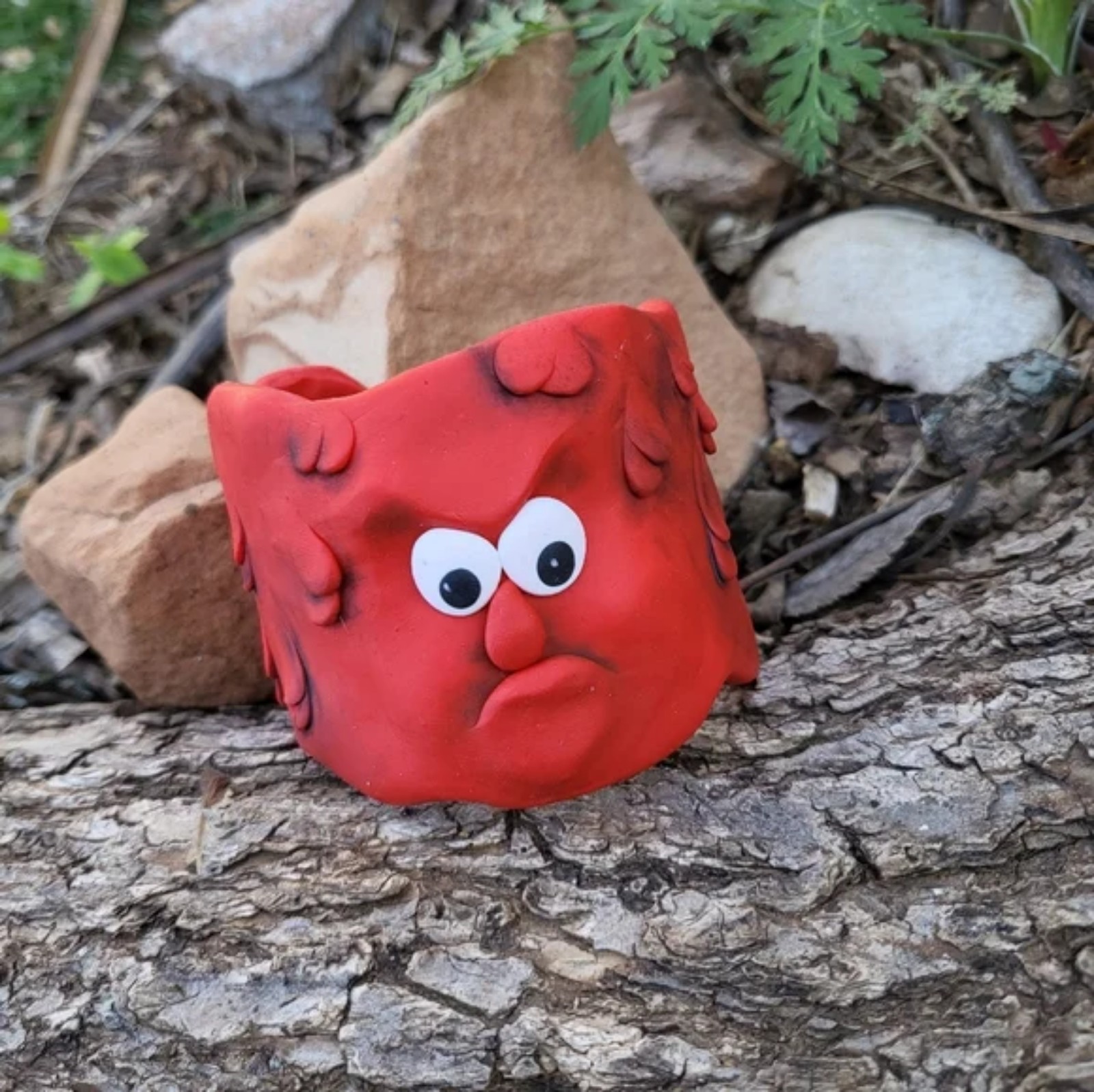 Melted Red Bracelet Cuff