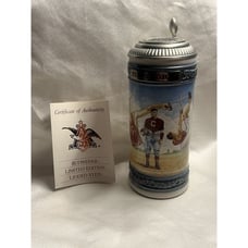 Vintage Anheuser-Busch Jim Thorpe 1992 Sports Legend 1988 Porcelain Stein W Lid