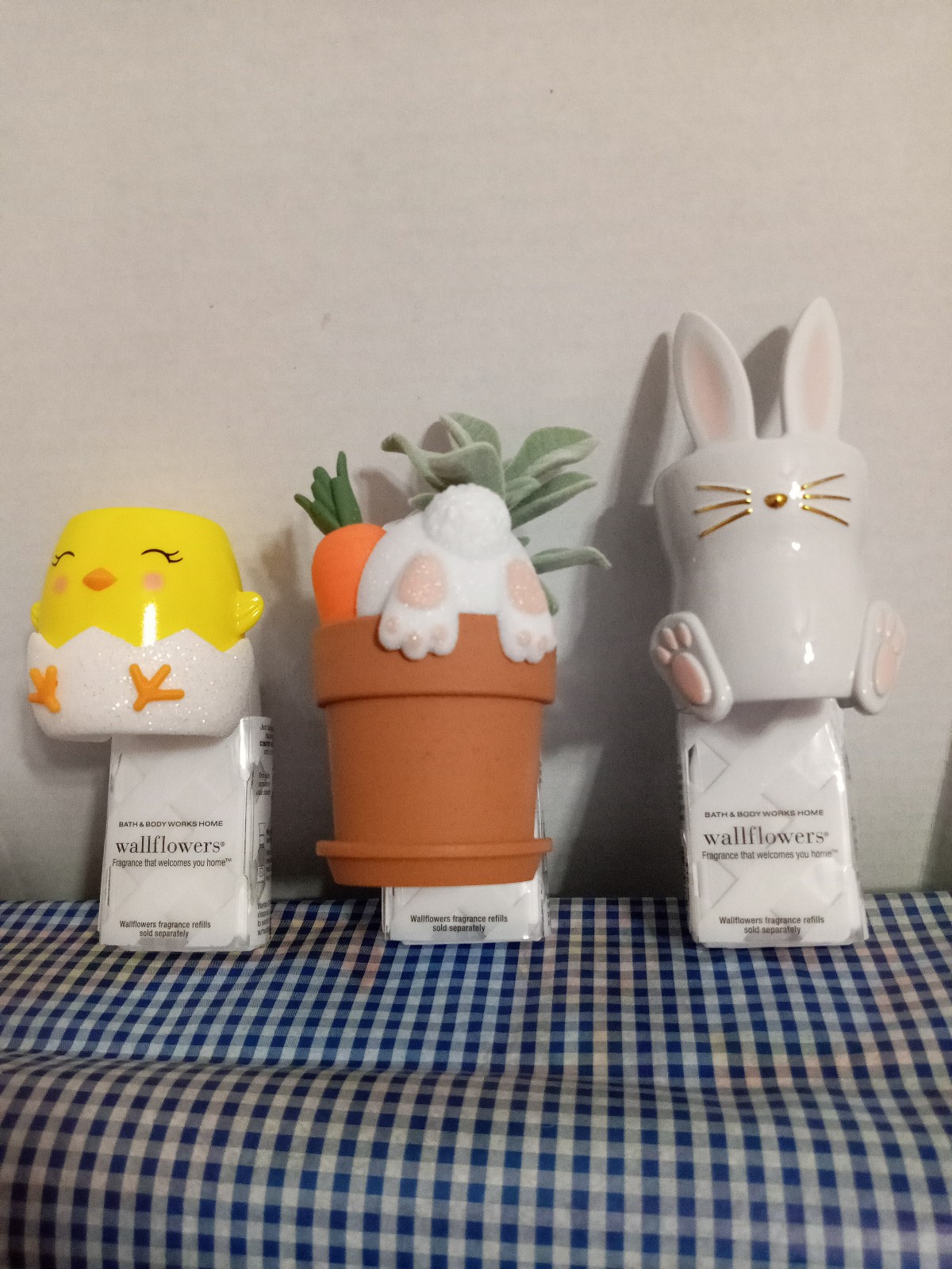 BABY CHICK,BUNNY PLANTER,BUNNY WALLFLOWER PLUGS
