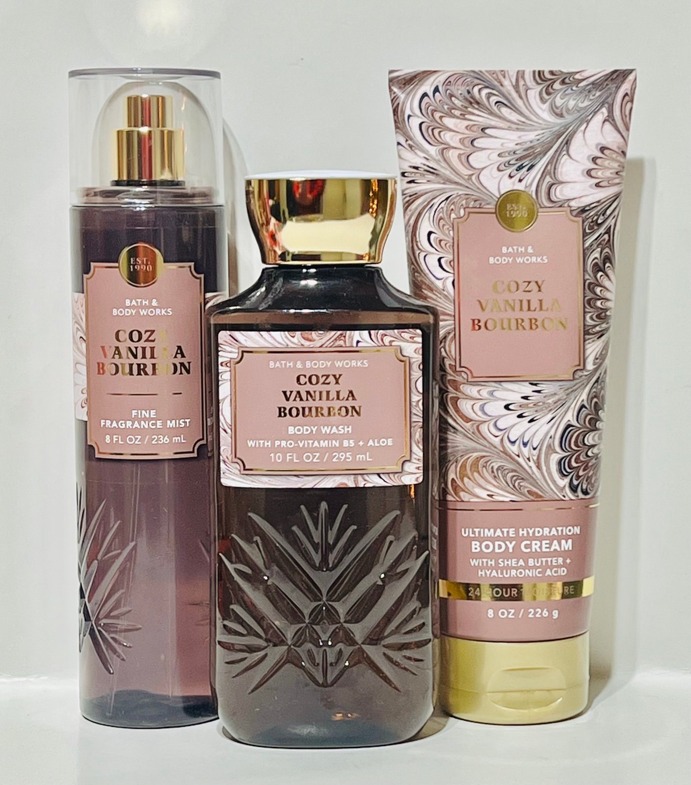 Amazon.com : Cozy Vanilla Bourbon Bath & Body 3-Piece Bundle