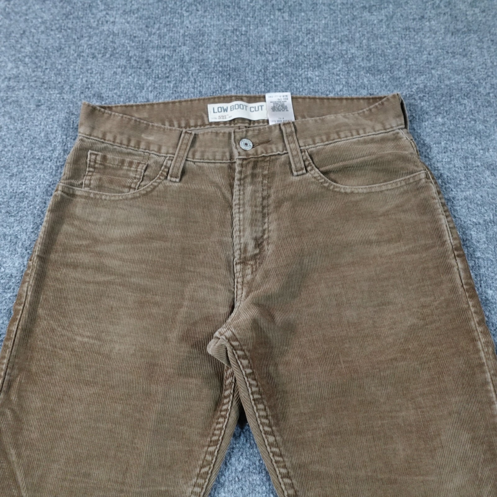 Vintage Levis 527 Pants Men 30x32 Brown Corduroy Low Boot Cut Western Y2K 13398