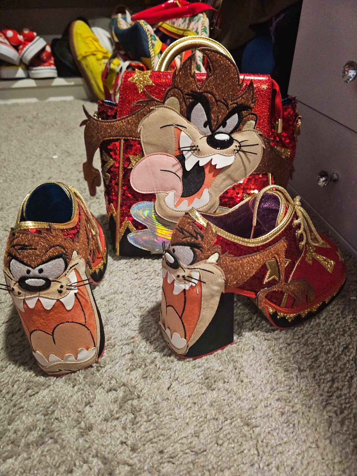 Looney tunes irregular Choice shoes and bag size 40