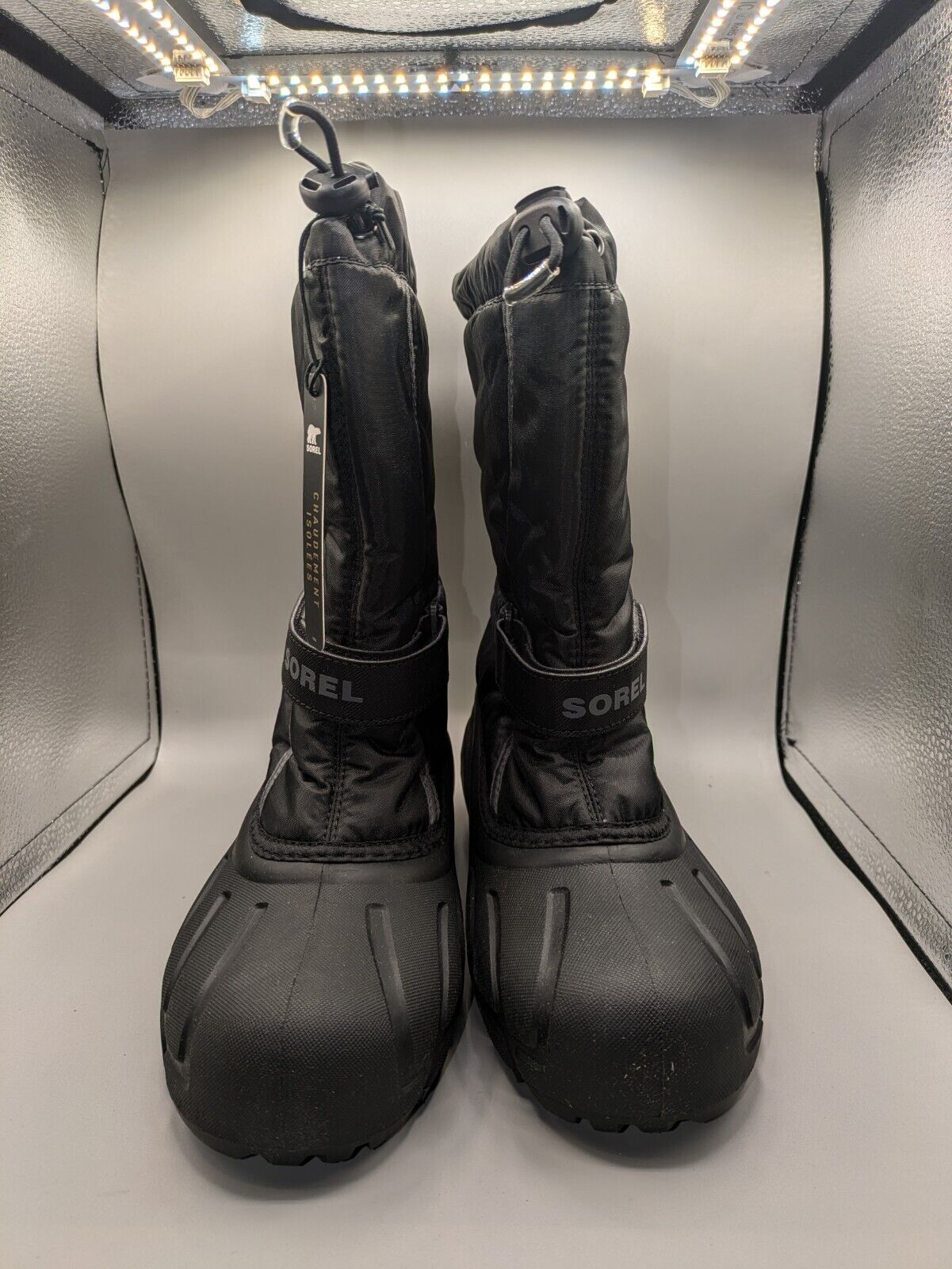 Sorel Waterproof Rain Snow Boots Black Womens Size 7