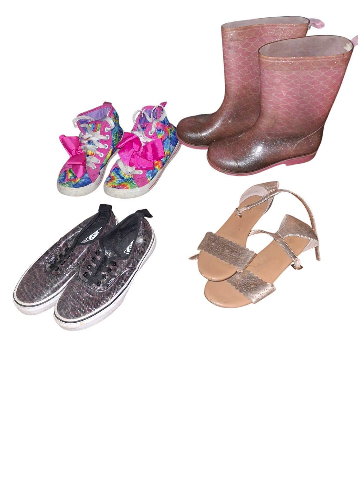 Size 2 Shoe Youth Girls Kids Footwear All Seasons Weather Outdoor (991)