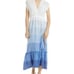 New Women Lemlem Zaza Plunge Neck Swim Cover Up, dress, swimwear M