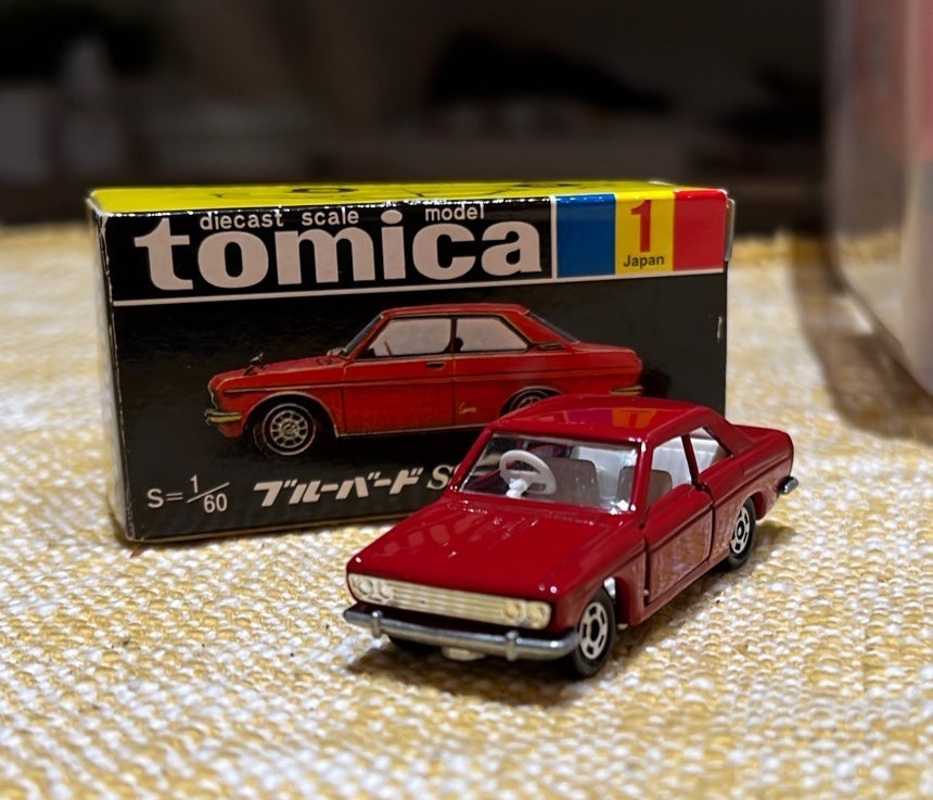 トミカ 1Aホイール 日本製 No.1 NISSAN NEW BLUEBIRD SSS C 日産