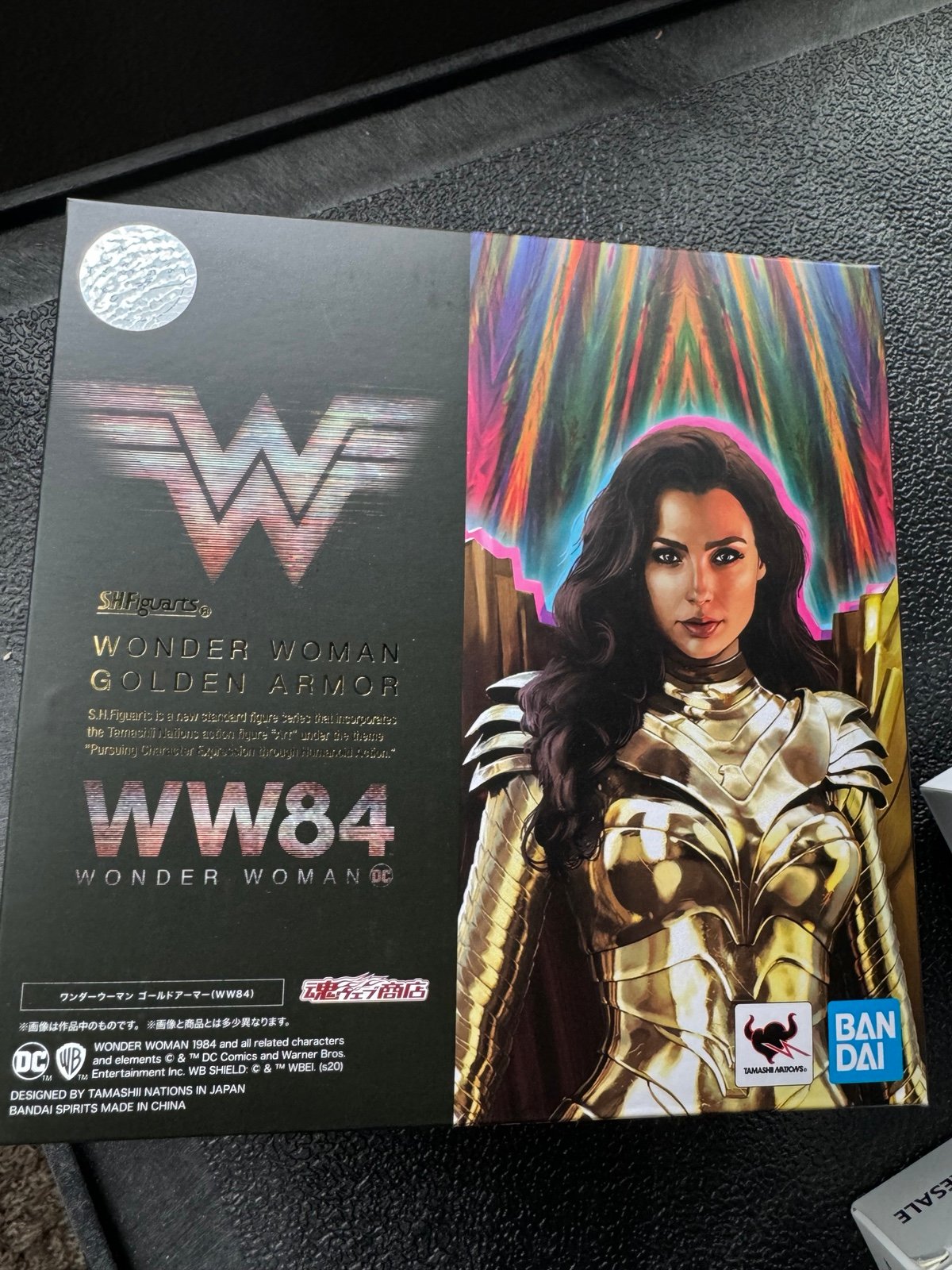 Bandai sh figuarts WW84 golden armor WW (opened)