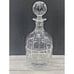 Towle Crystal Glass Riviera Liquor / Spirit / Whiskey Decanter Windowpane Cut