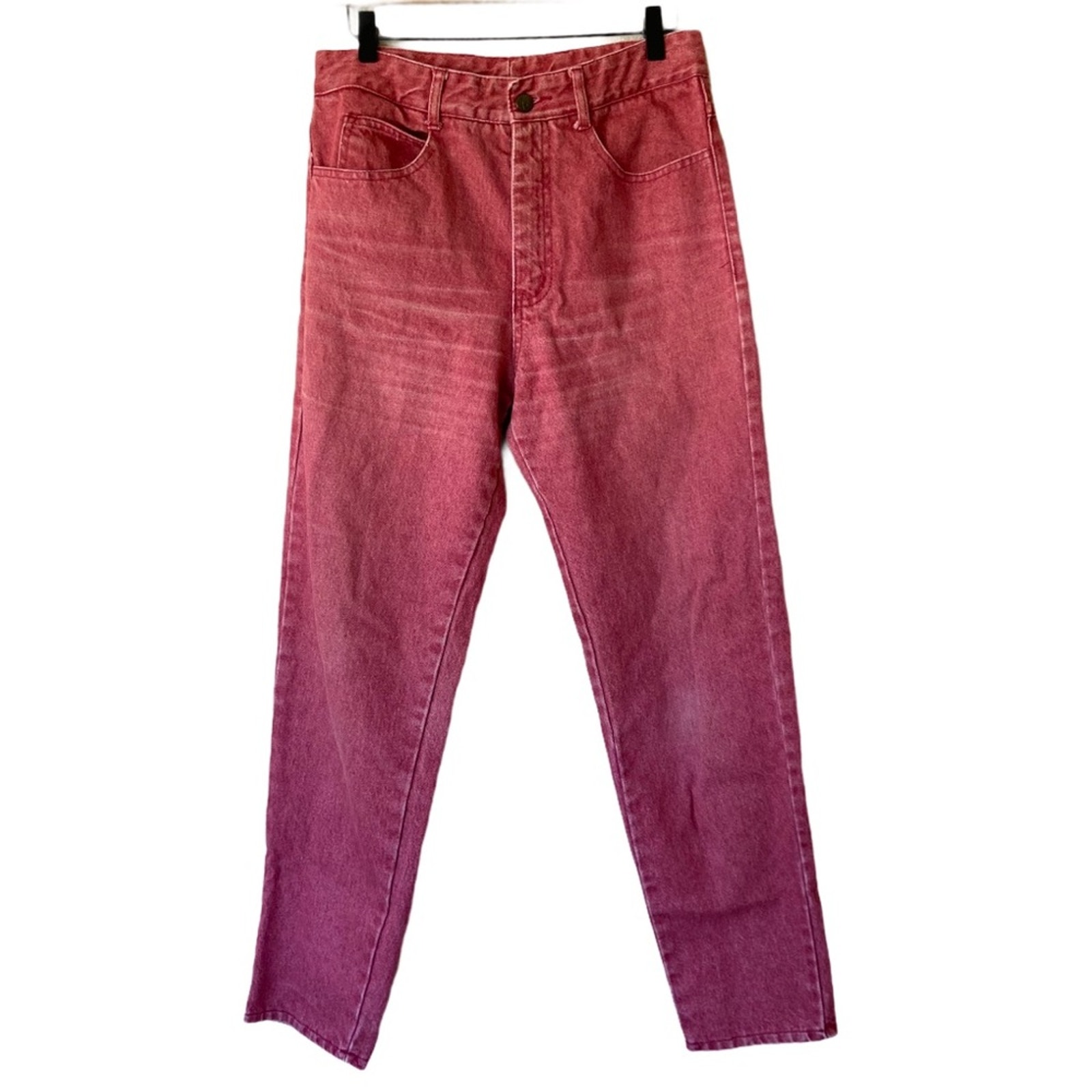 Vtg 1990’s Joan D’arc Red High Waisted Mom Jeans