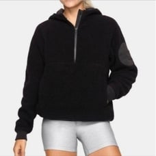 Outdoor Voices Mega Fleece Hooded 1/2 Zip Pullover Size Medium