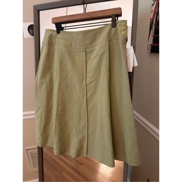 I Emma James Pleated Midi Skirt Size 14 NWT Green