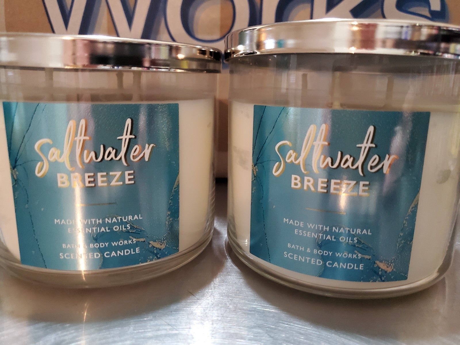 Bath and body works Saltwater breeze candle Bundle