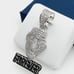 925 Sterling Silver Plated CZ Pendant, INUS1BR019