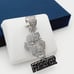 925 Sterling Silver Plated CZ Pendant, INUS1BR019