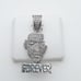 925 Sterling Silver Plated CZ Pendant, INUS1BR019