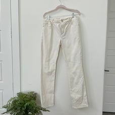 Frame Le Mini Boot Jeans - Size 31, White