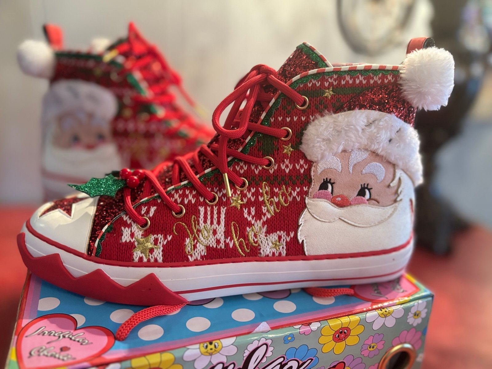 Irregular Choice Better Not Pout Christmas Shoes size US 9/ EU 40 BNIB