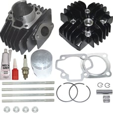 NEW BIG BORE 60CC TOP END KIT FOR YAMAHA QT50 1979-1987 + FREE SPARK PLUG