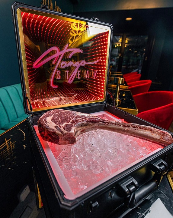 LIGHT UP BRIEFCASE - SPECIAL SERVING BRIEFCASE - STEAK CASE - BOTTLE PRESENTER