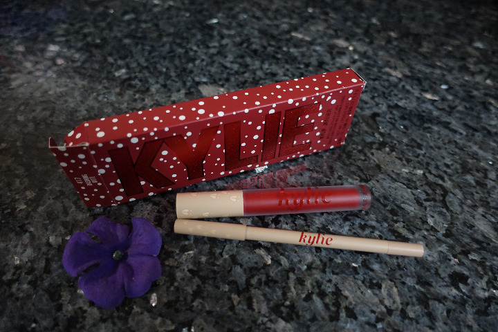Kylie matte liquid lipstick & liner in dashing matte