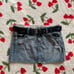 mini denim skirt