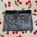 mini denim skirt